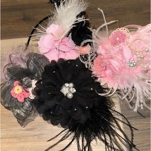 Homemade Feather Hair/Headbands.